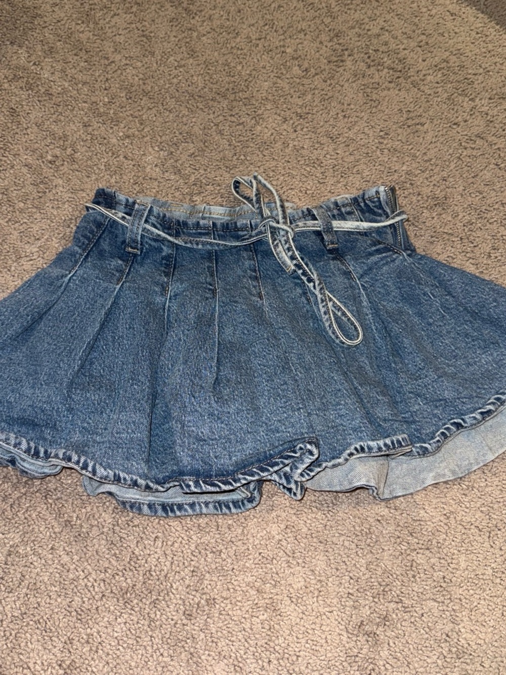 wild fable Denim Circle Skater Mini Skirt - Blue